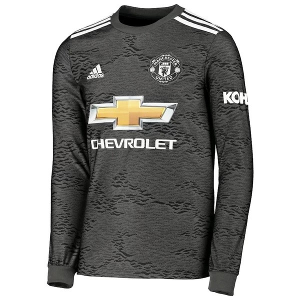 Tailandia Camiseta Manchester United 2ª ML 2020-2021 Negro